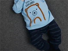 Name It dark sapphire stribede bukser